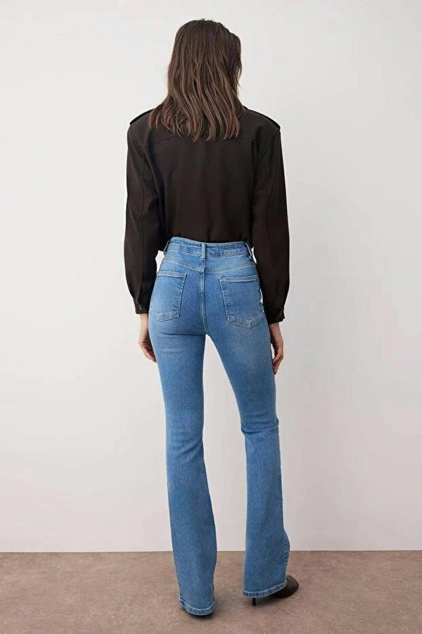 WOVCOR High Waist Comfort Flare Jeans