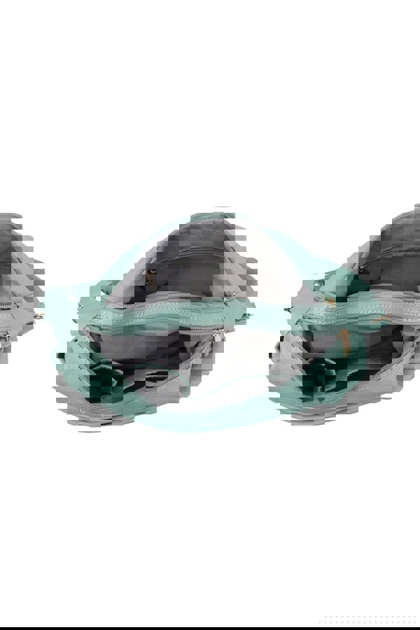 Pluspup Shoulder Bag with Multiple Compartments and Zipper Closure