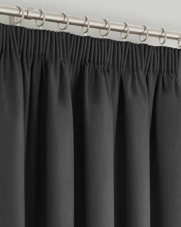 Velosso Elegant Triple Weave Blackout Curtains - Header Tape Top Design, Thermal and Energy Saving Window Treatments - 163cm x 228cm