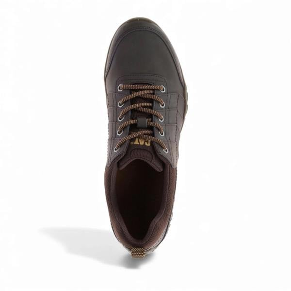 Instruct - Men’s Brown Leather Hiking Walking Trainers - Caterpillar - 4