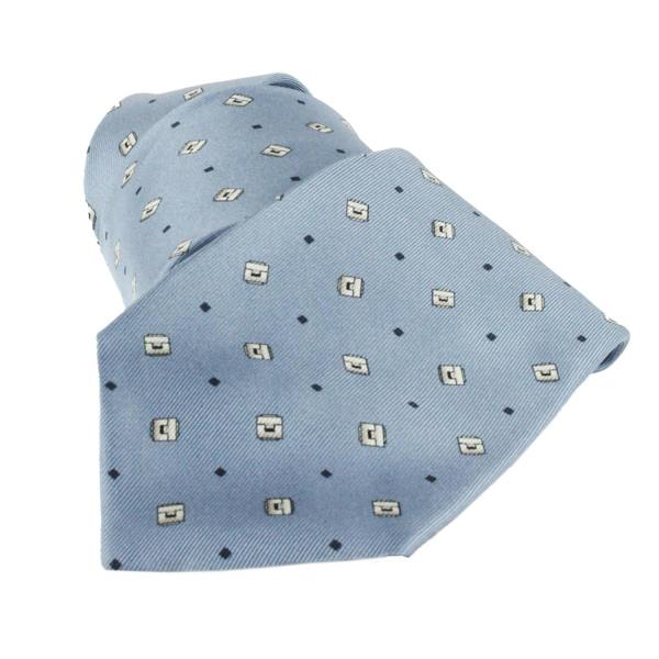 Dunhill silk tie in a cufflink pattern