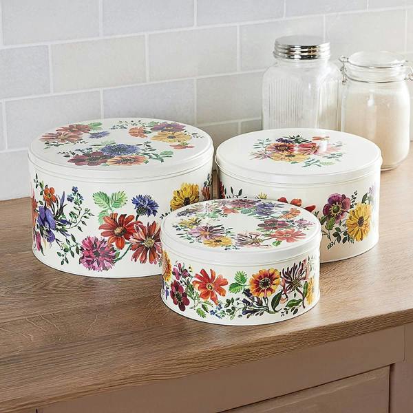 Museum Selection 3 Bridgewater Garden Flowers Cake Tins - 14.5 x 25cm