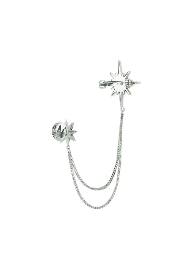 Pin back of the brooch.