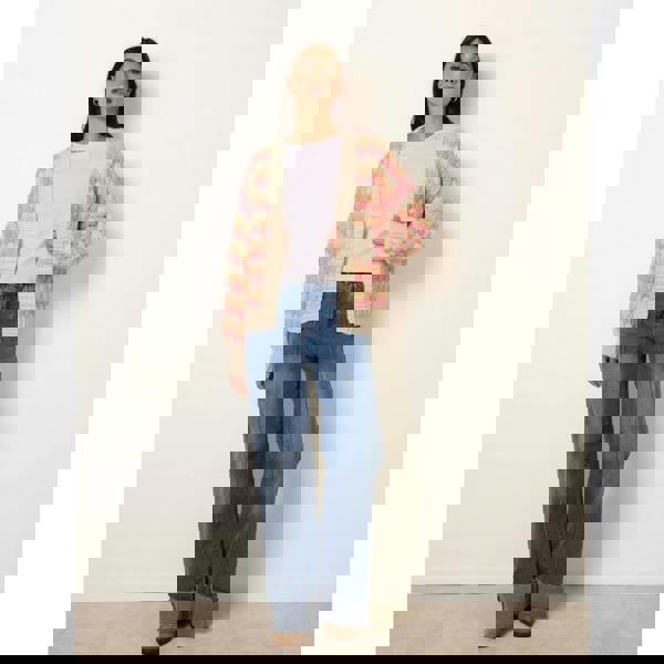 Blue Vanilla Multicoloured Striped Cardigan