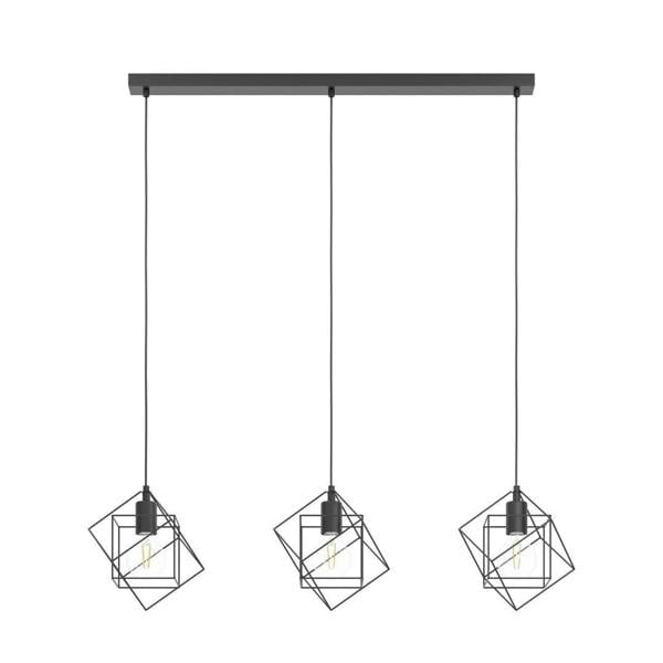 Pagazzi Lighting Helix 3 Light Black Pendant Ceiling Light