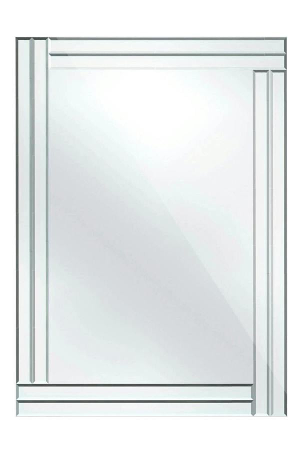 Milania Bevelled Edge Wall Mirror with Double Line Frame