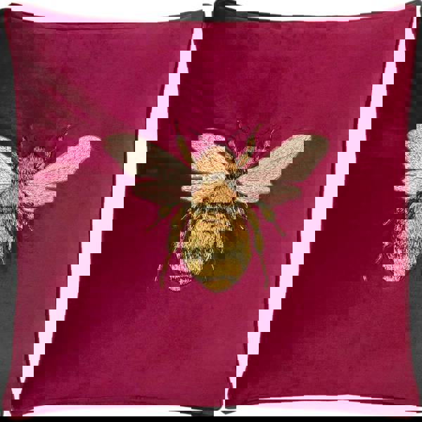 Paoletti Hortus Bee Cushion Cover - Fuchsia