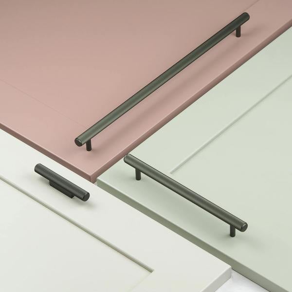 Handle & Home Dark Grey Anthracite Reeded Handles