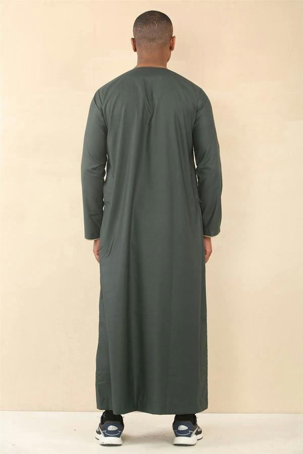Infinity Leather Men's Omani Eid Thobe  Saudi Emirati Jubba Robe