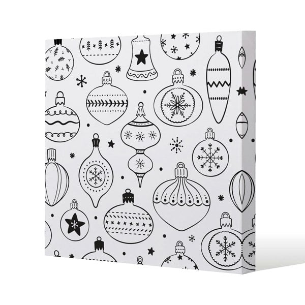 Benjamin Tate Design Hand drawn christmas decorations (canvas)