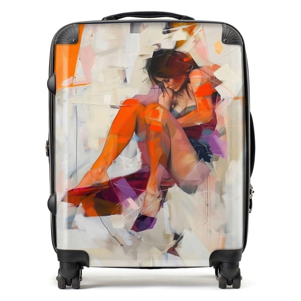 Warren Reed Poised In Reflection Suitcase