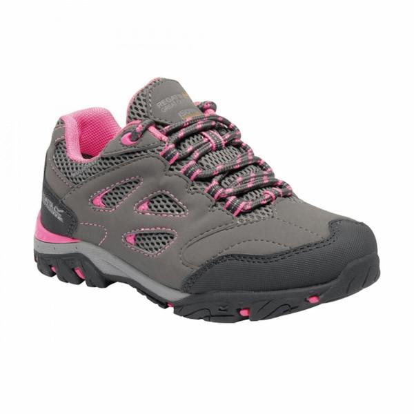 Regatta Childrens/Kids Holcombe Low Junior Hiking Boots - Steel/Tulip - 