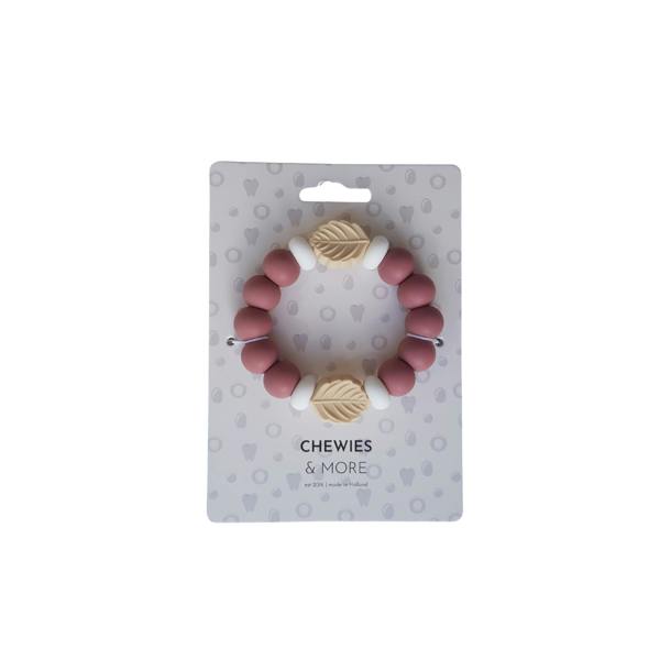 Chewies & More Chewies&more - Silicone Teething Bangle - Cool Leaf
