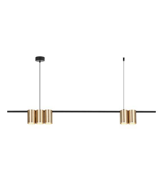 Milagro Pendant Light (Strip) Genesis Black Gold 5xGU10