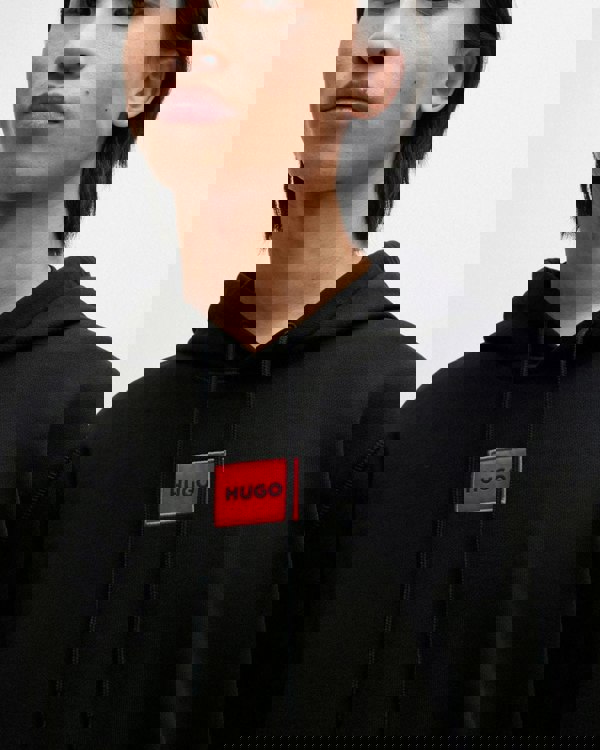HUGO HUGO Daratschi214 Label Logo Mens Hoodie NOS