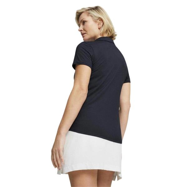 Puma Womens/Ladies Cloudspun Piped Short-Sleeved Polo Shirt - Deep Navy - 