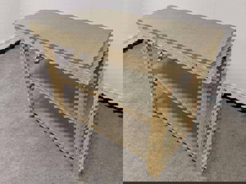 Arbor Garden Solutions Wooden Workbench 18Mm UniMdf Moisture Resistant Top With Double Shelf