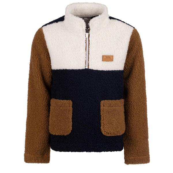 Trespass Childrens/Kids Mitta Colour Block Fleece Top - Navy - 