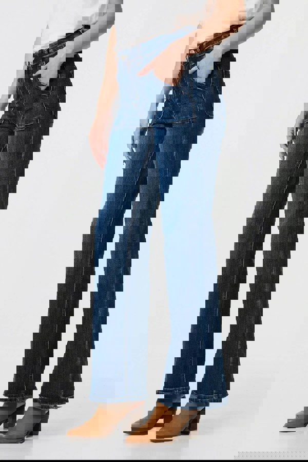 Blue | Denim Pocket Detail High Waist Jeans
