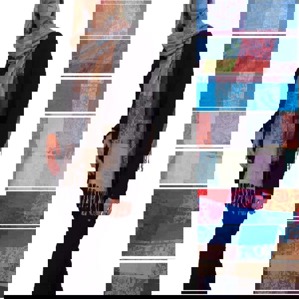 Paulo Due Paisley Design Pashmina-Style Scarf