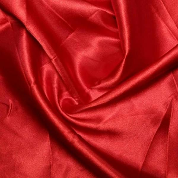 Minerva Core Range Premium Soft Liquid Satin Dressmaking Fabric per metre, 150cm / 59" Wide - Red
