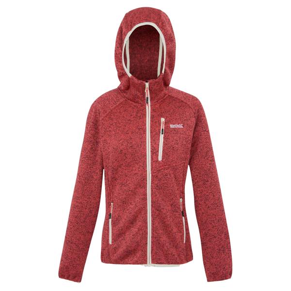 Regatta Womens/Ladies Newhill II Marl Full Zip Hoodie - Peach Bloom/Light Vanilla