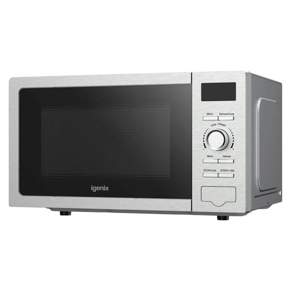 igenix Digital Microwave, 20 Litre, 5 Power Settings, 800W, Stainless Steel, IGMS02080SS