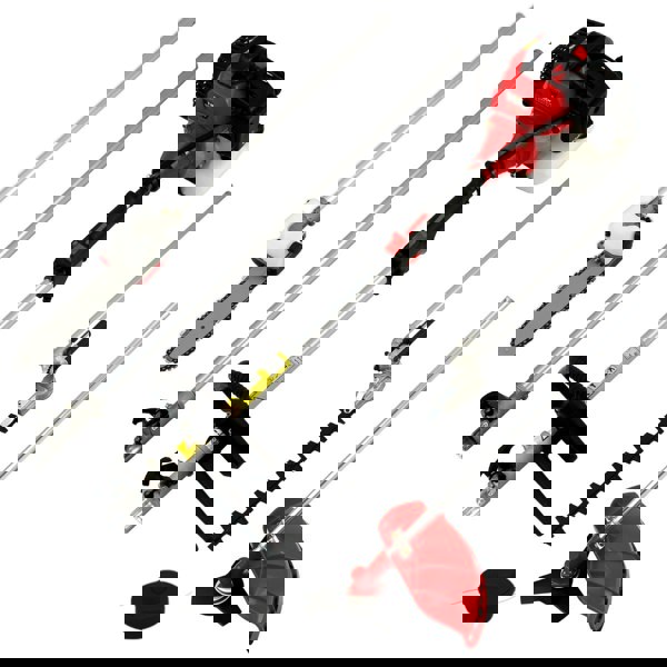 T-Mech 5 in 1 52cc Petrol Garden Cutter Multi Tool