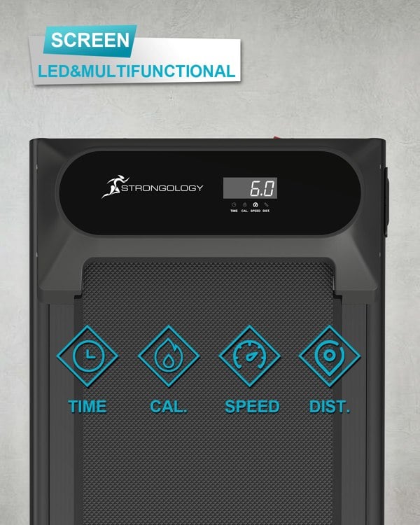 Strongology EVOLUTION  Home & Office Quiet 2.0HP Adjustable Speed 1-6km/h Slimline LED Display Treadmill