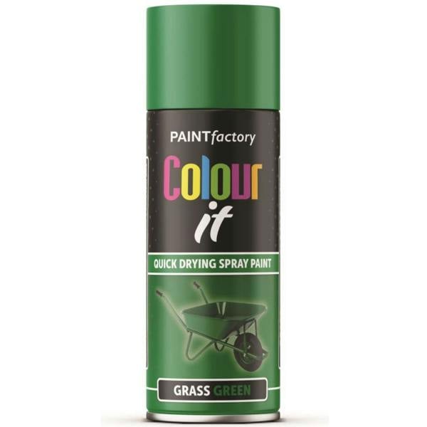 Paint Factory Grass Green Gloss Spray Paint 400ml.