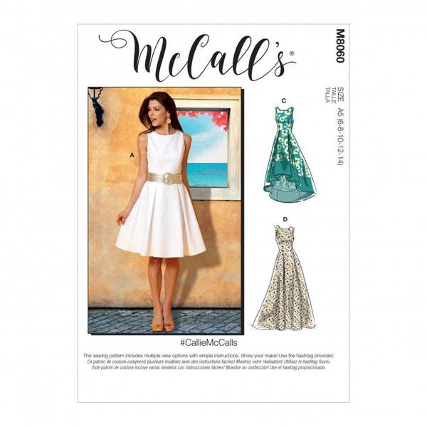 McCalls 8060 Paper Sewing Pattern – Women's Dress, Easy