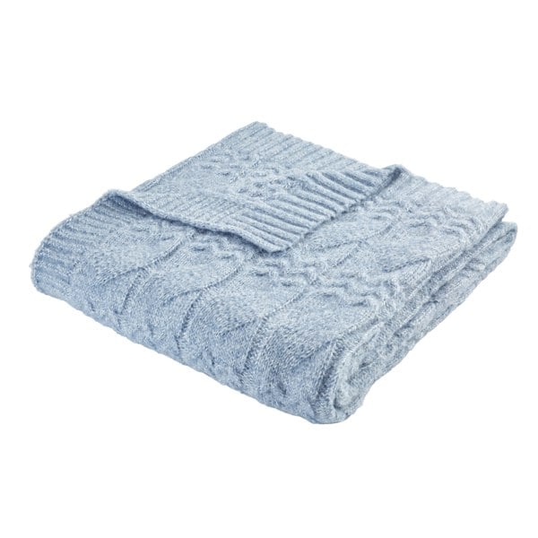 Bianca Cosy Soft Cable Knit Blanket Throw