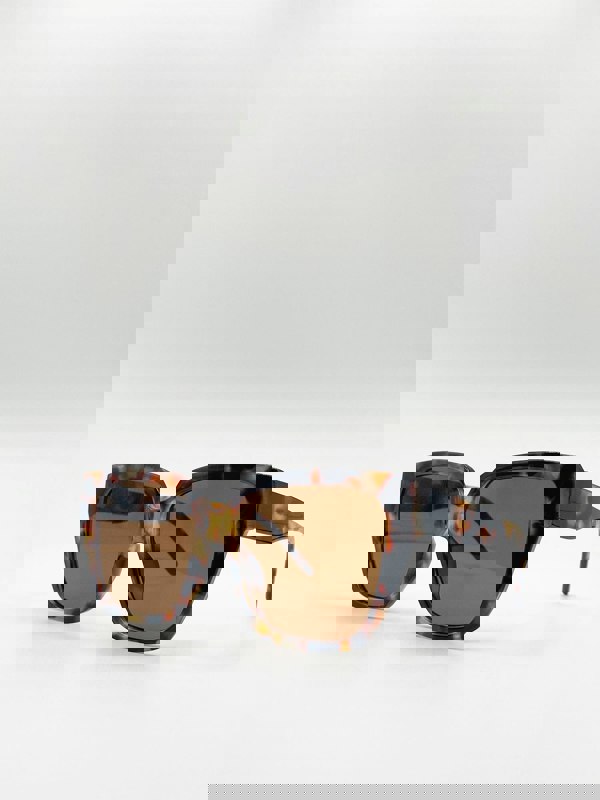 SVNX Tortoiseshell oversized cat eye sunglasses