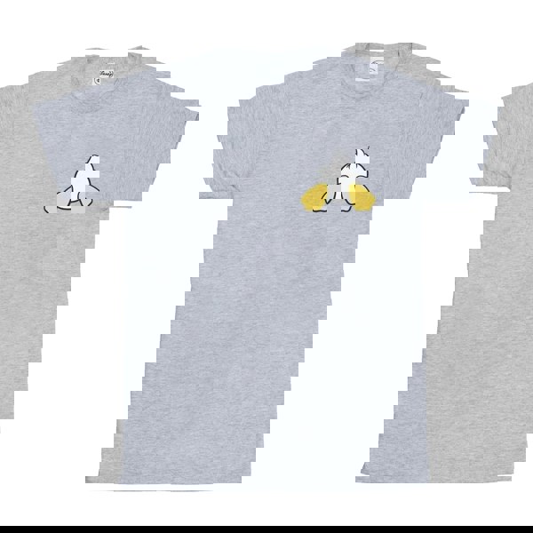 Disney Mens Donald Duck Backside Breast Print T-Shirt - Sports Grey