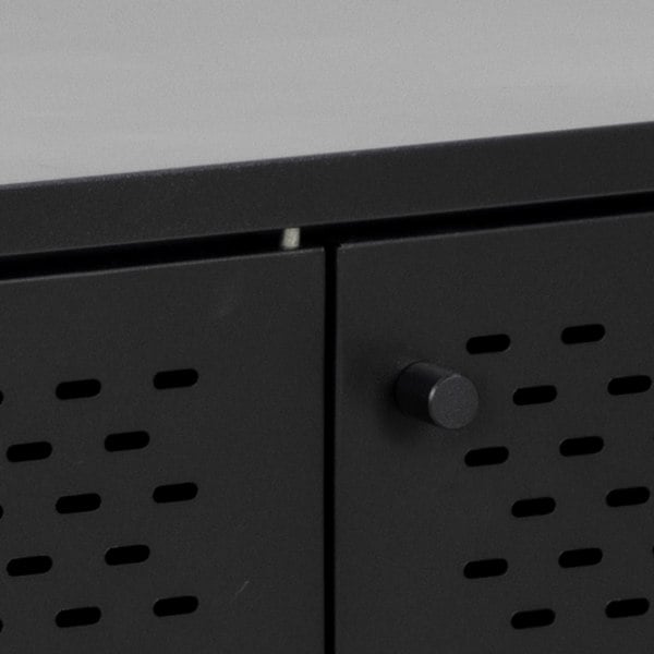 Furniture To Go Newcastle 3 Door Sideboard in Matt Black