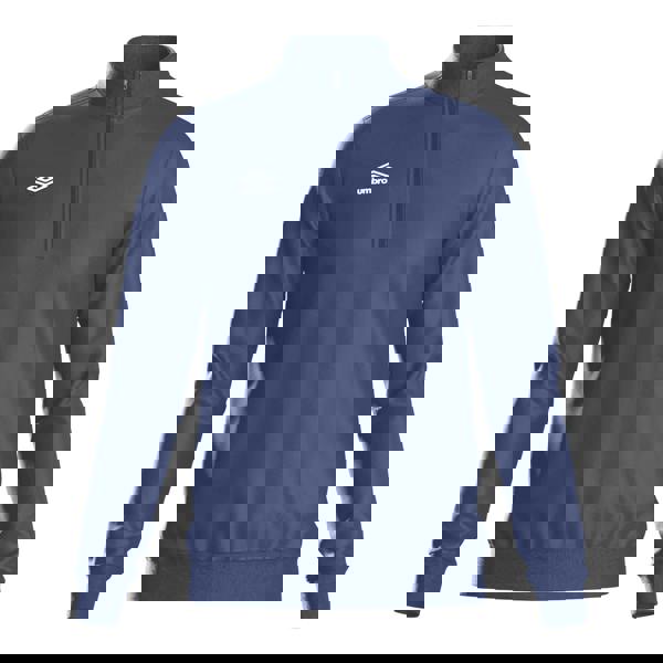 Umbro Mens Club Essential Half Zip Sweatshirt - Dark Navy - 