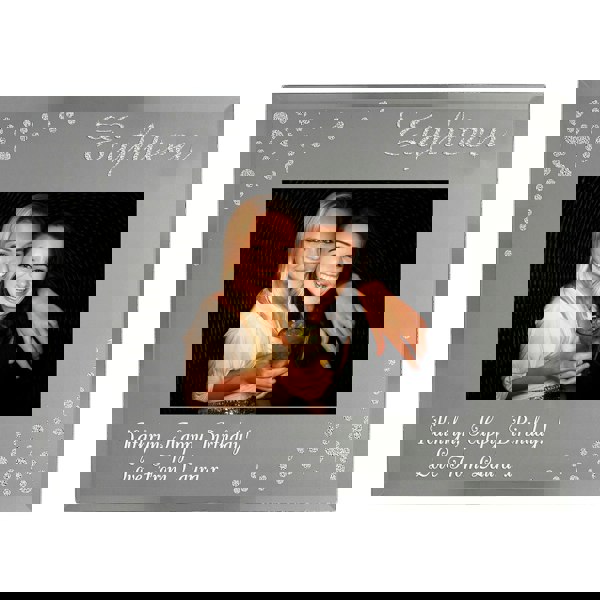 Personalised Memento Company Personalised Eighteen Diamante 6x4 Glass Photo Frame
