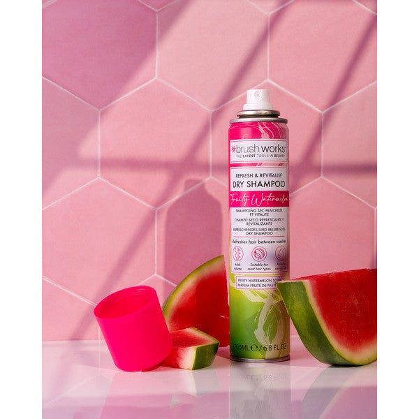 Brushworks Refresh & Revitalise Fruity Watermelon Dry Shampoo - 200ml