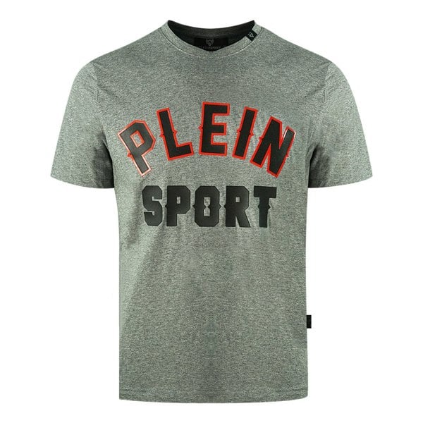 Plein Sport Block Logo Grey T-Shirt - Nova Clothing