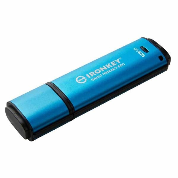 Kingston IronKey Vault Privacy 50 Type-C XTS AES Encrypted USB Flash Drive 128GB