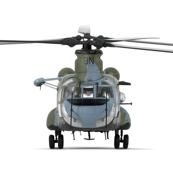 a helicopter with propellers