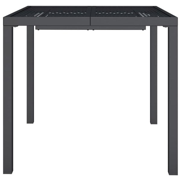 Berkfield Garden Table Anthracite 80x80x72 cm Steel