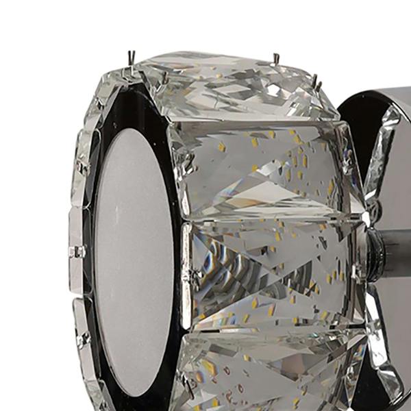 Pagazzi Lighting Dilan Polished Chrome & Crystal LED Wall Light