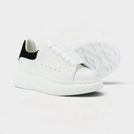 Alexander McQueen Oversized Sole Sneakers White Black Kids