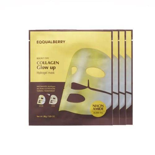 EQQUALBERRY Collagen Glow Up Hydrogel Mask Set