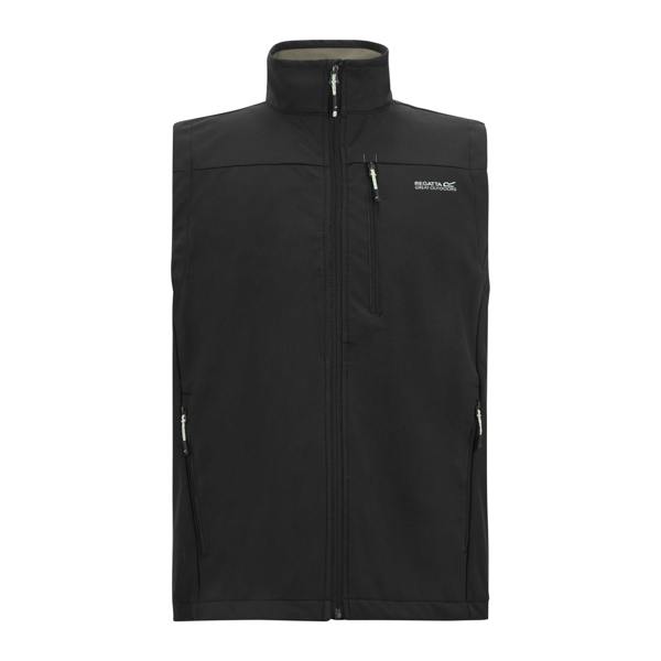Regatta Mens Arana Sleeveless Gilet - Black/Abbeystone - 