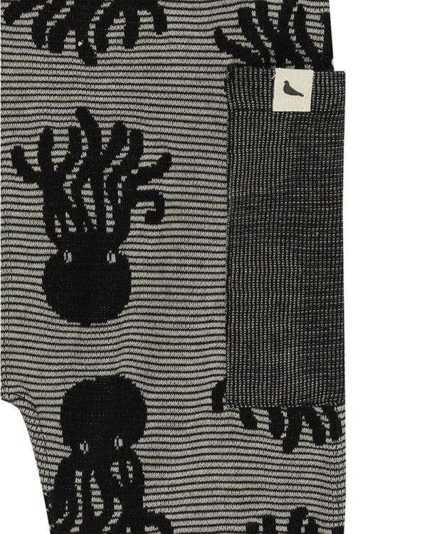 Grey Octopus Jacquard Reversible Jumpsuit - image 8