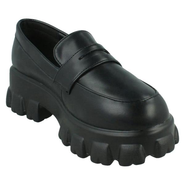 Spot On Ladies Spot On Wide Fitting Loafers F90101