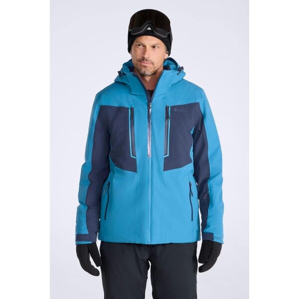 Mountain Warehouse Mens Phase Extreme Waterproof Ski Jacket - Blue