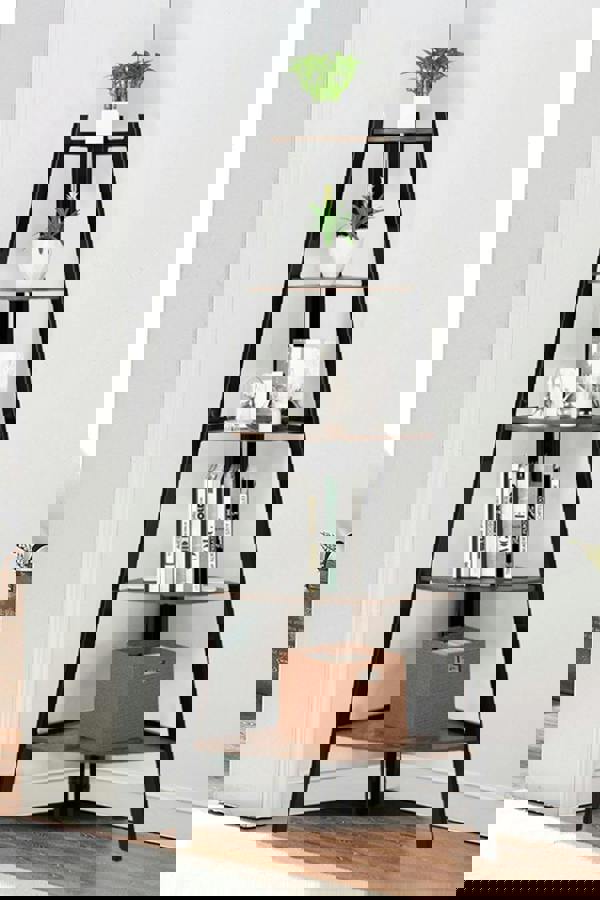 Living and Home 5 Tier Vintage Tiered Plant Stand